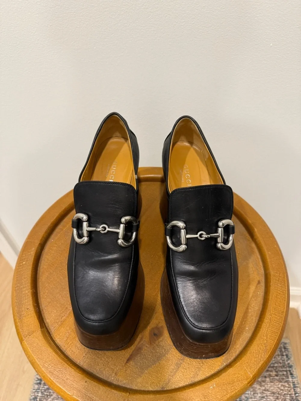 Gucci Houdan Horsebit Platform Loafers - Vintage - Picture 6 of 13